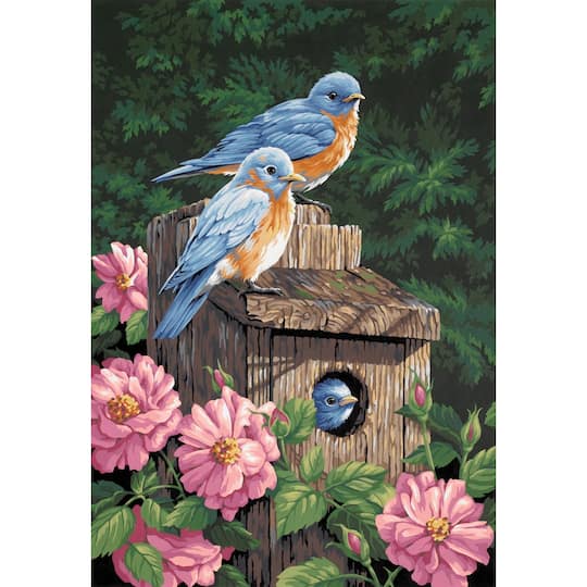 Dimensions&#xAE; PaintWorks&#x2122; Garden Bluebirds Paint-by-Number Kit